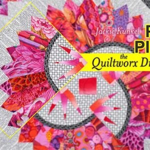 Paper Piecing the Quiltworx Dresden Plate Online Class