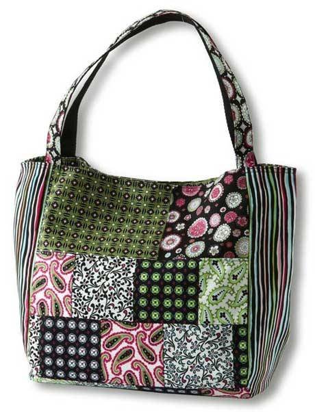 Paisley & Print Patchwork Bag - Free Sewing Pattern