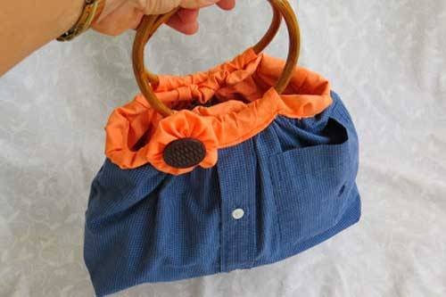 Shirt to Handbag - Free Upcycled Sewing Tutorial
