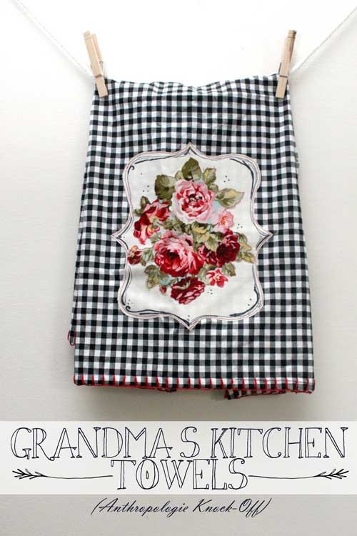 Grandma's Kitchen Towels - Free Sewing Tutorial