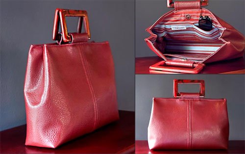 Trendy Faux Leather Handbag