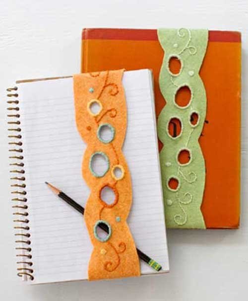 Cutwork Felt Bookmarks - Free Sewing Pattern