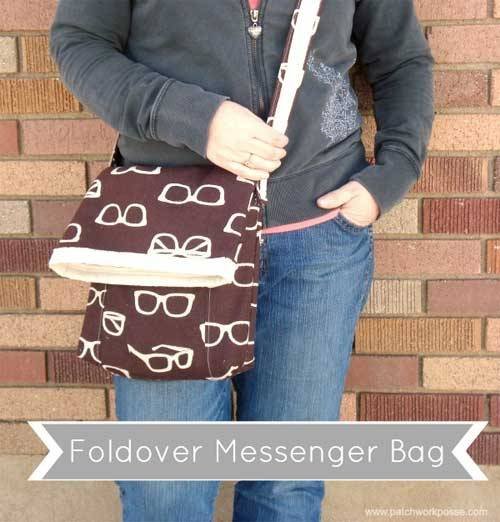 Foldover Messenger Bag - Free Sewing Tutorial
