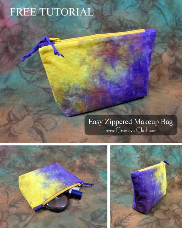 Easy Zippered Laminated Makeup Bag