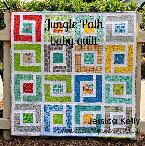 Jungle Path Baby Quilt - Free Quilt Pattern