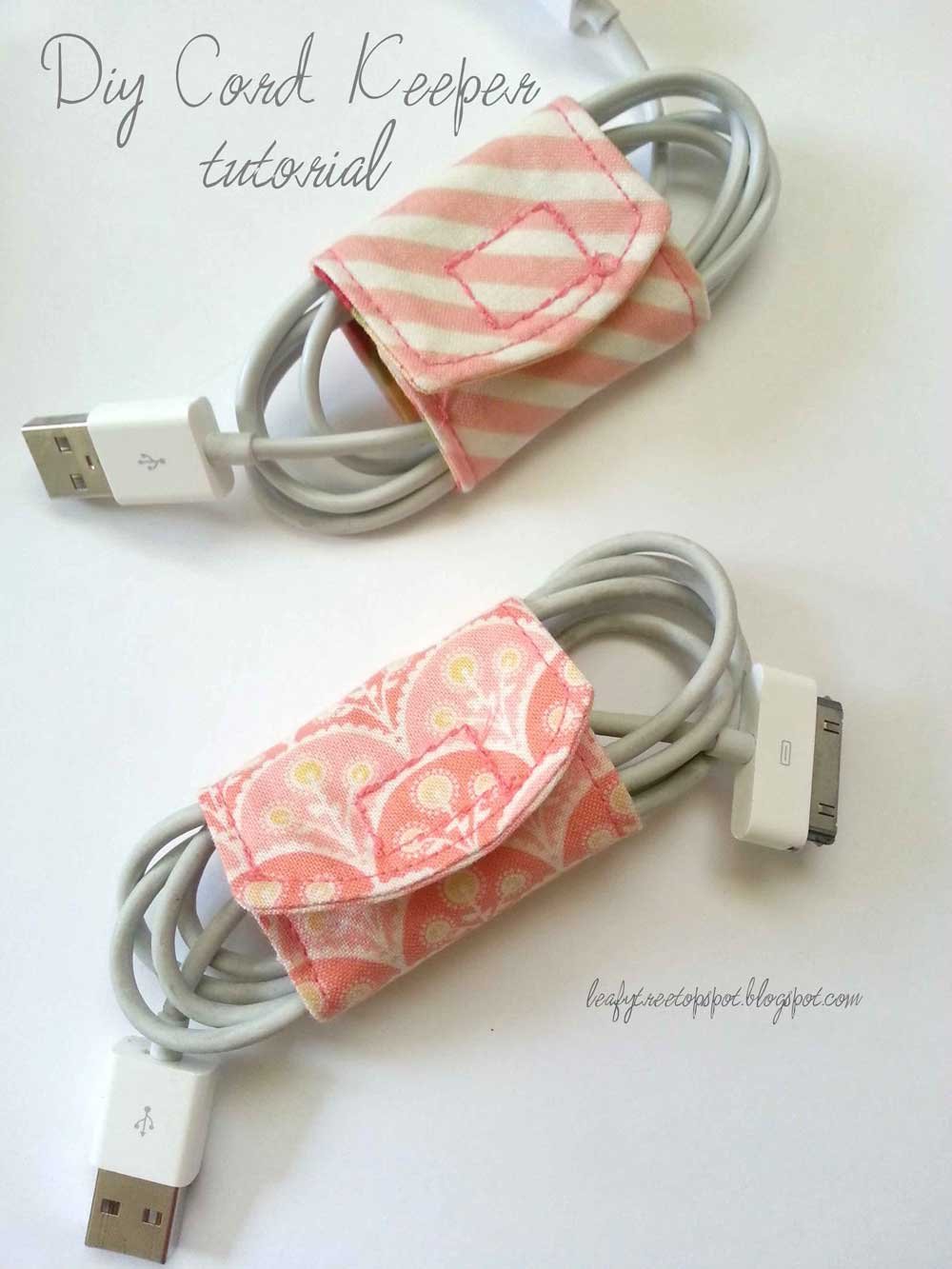 Fabric Cord Keeper - Free Sewing Tutorial