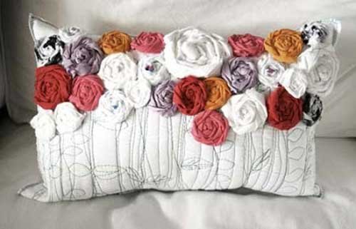 Recycled Roses Pillow - Free Sewing Tutorial
