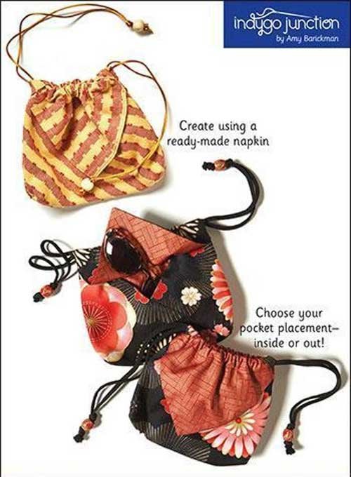 Origami Pouch or Gift Bag Sewing Pattern