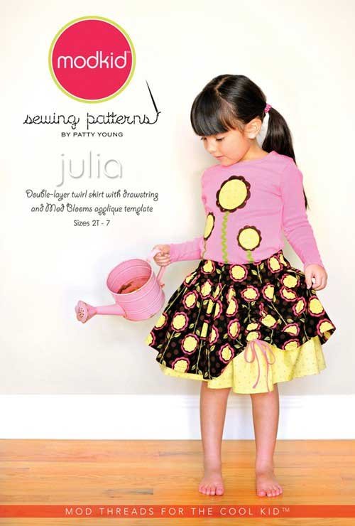 Julia Skirt and Applique Sewing Pattern