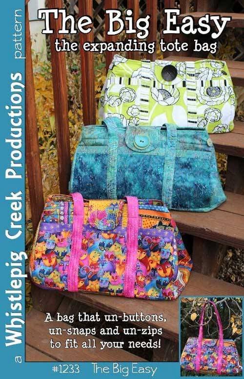 The Big Easy Expanding Tote Sewing Pattern - Love to Stitch and Sew