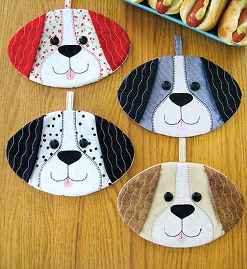 Hot Dogs Hot Pad Sewing Pattern