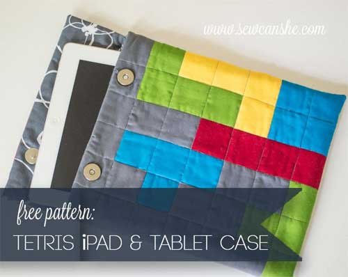 Tetris iPad or Tablet Case - Free Sewing Pattern