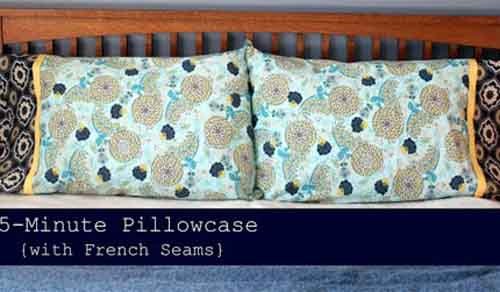 Free Sewing Pattern and Tutorial - 15 Minute Pillow Case