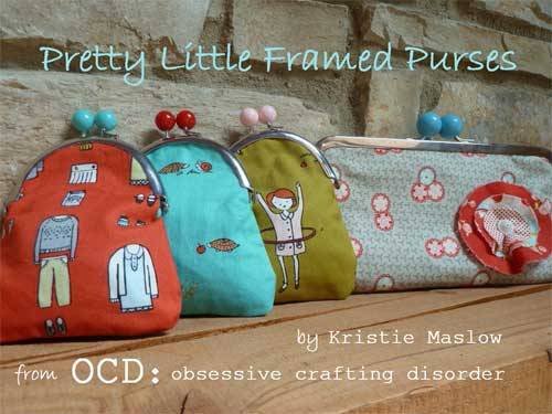 Free Sewing Tutorial - Pretty Little Framed Coin Purses