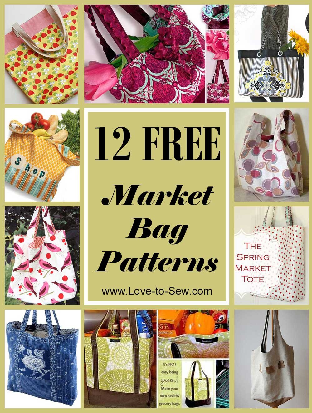 25+ Free Bag Sewing Patterns YOU Can Sew ⋆ Hello Sewing