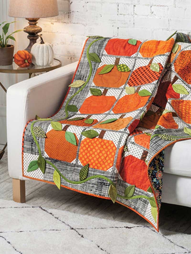 This quilt is the perfect throw for Autumn.