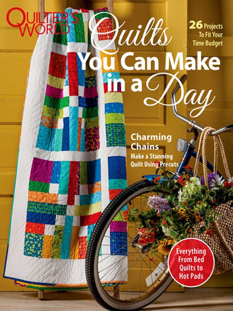 Create stunning quilts in no time at all.