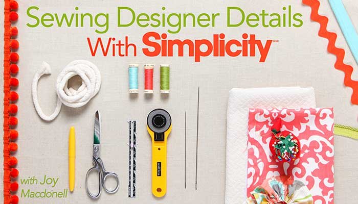 Sewing Designer Details With Simplicity