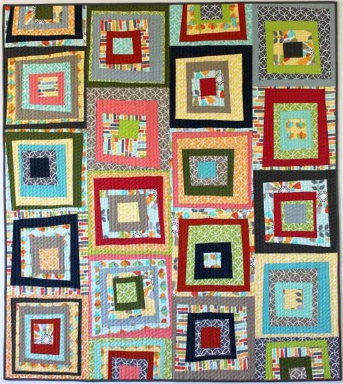 Put a spin on the classic Log Cabin block and create your own unique quilt using one-of-a-kind modern quilt improv blocks.
