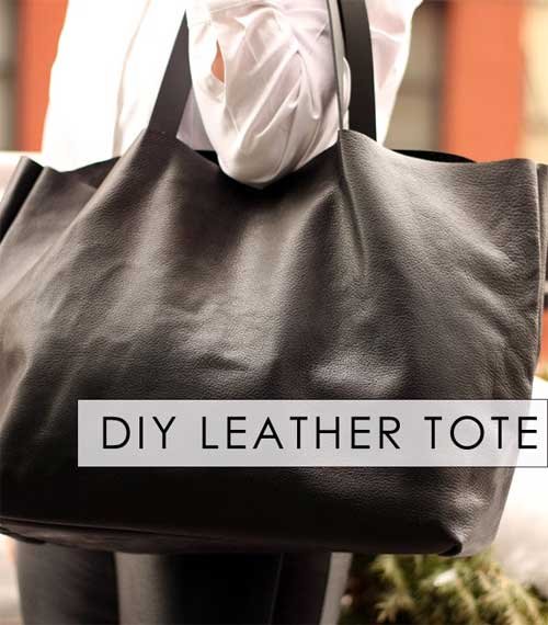 DIY Celine Inspired Leather Tote