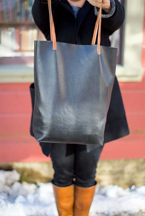 DIY Leather Tote