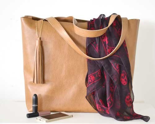 DIY Leather Tote