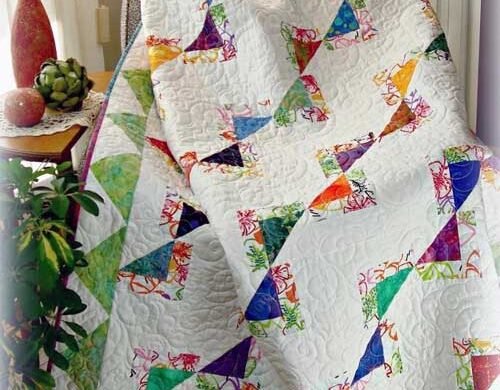 Twist Turn Four Patch Quilt Pattern Love to Stitch and Sew