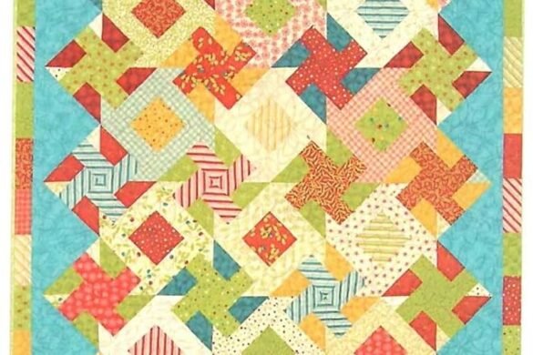 Twist & Turn Four-Patch Quilt Pattern - Love to Stitch and Sew