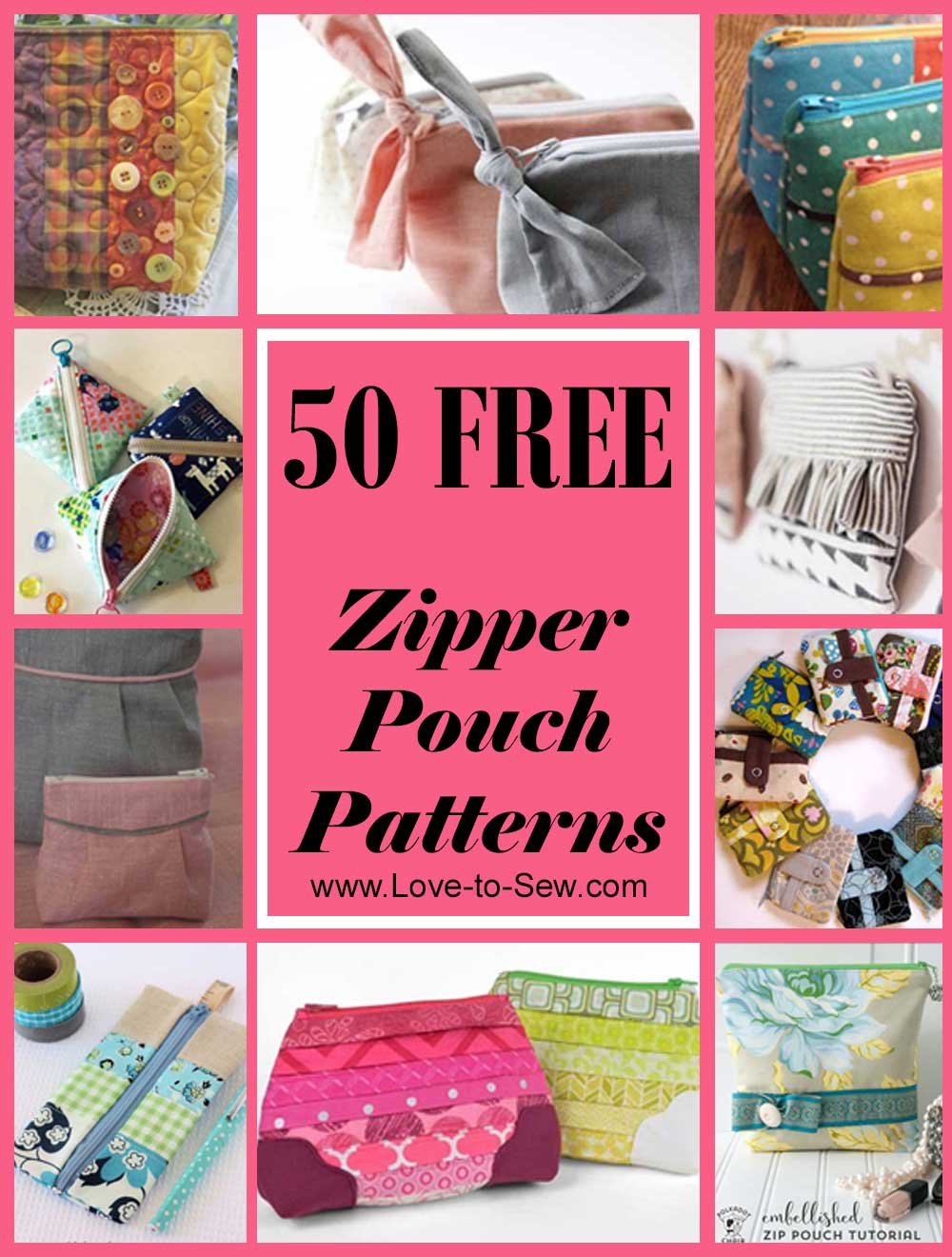 27+ Zipper Pouch Pattern Free - SianiceSuhana