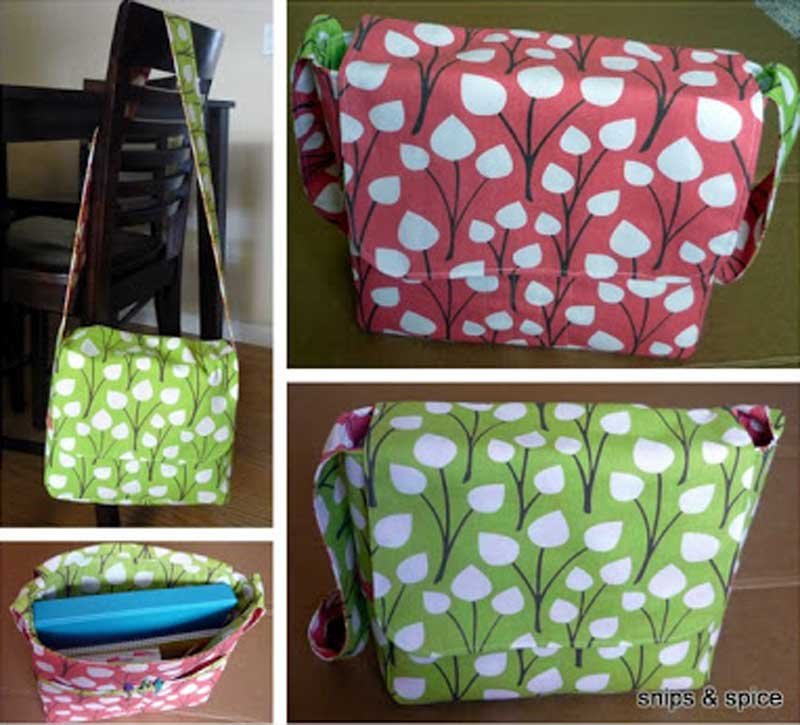 Reversible Messenger Bag - Free Bag Pattern