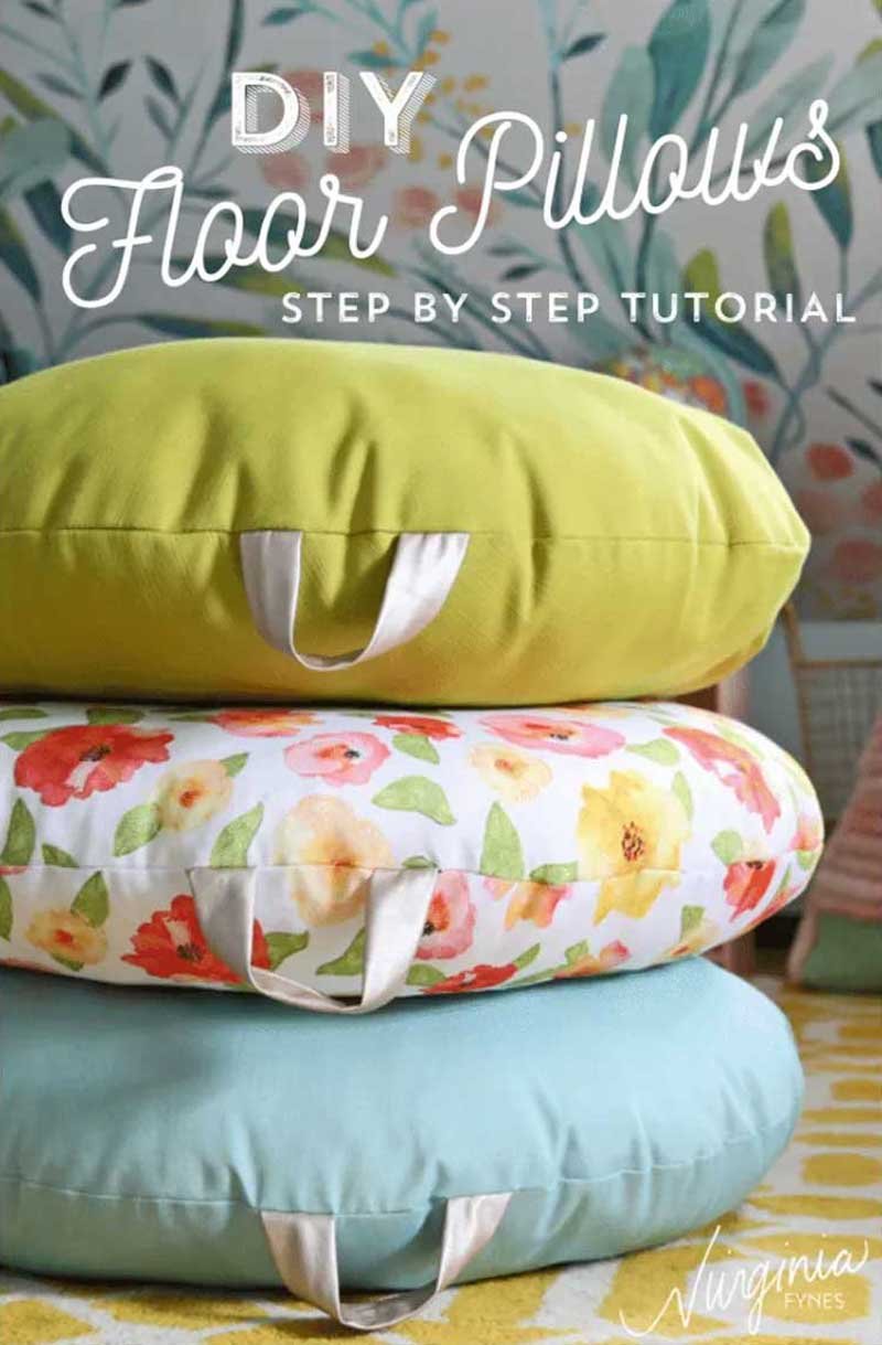 DIY Floor Pillow - Free Sewing Tutorial