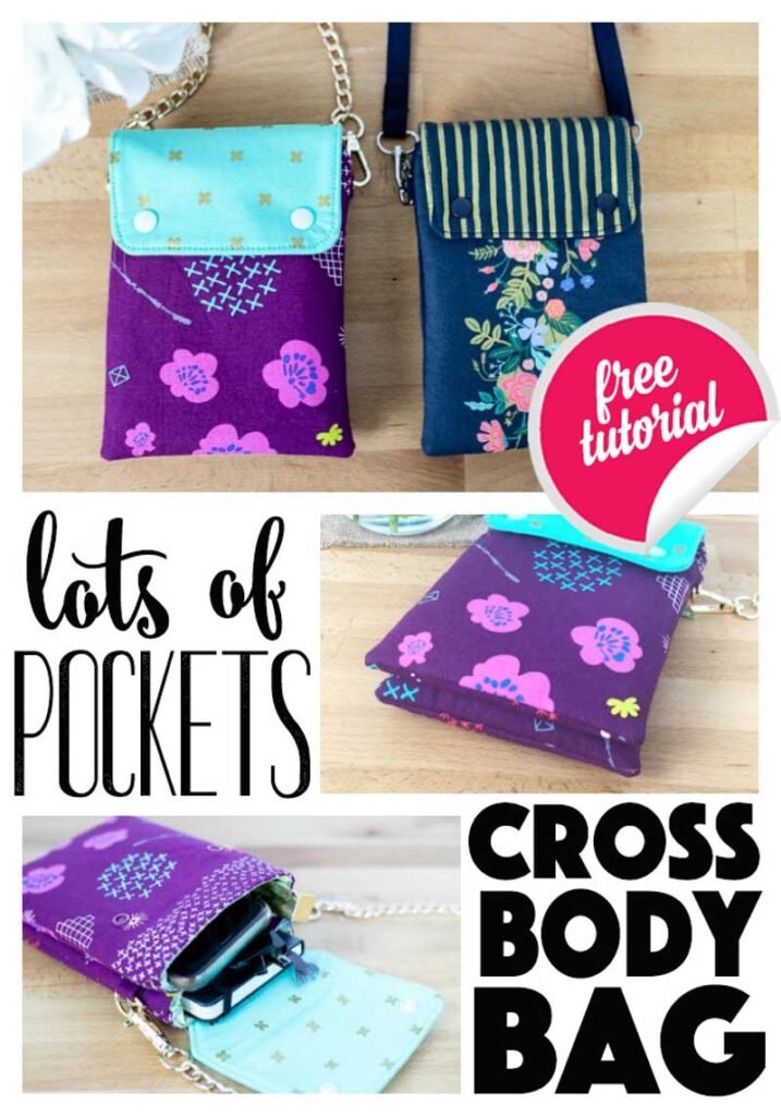 Double Compartment Cross Body Bag - Free Sewing Pattern