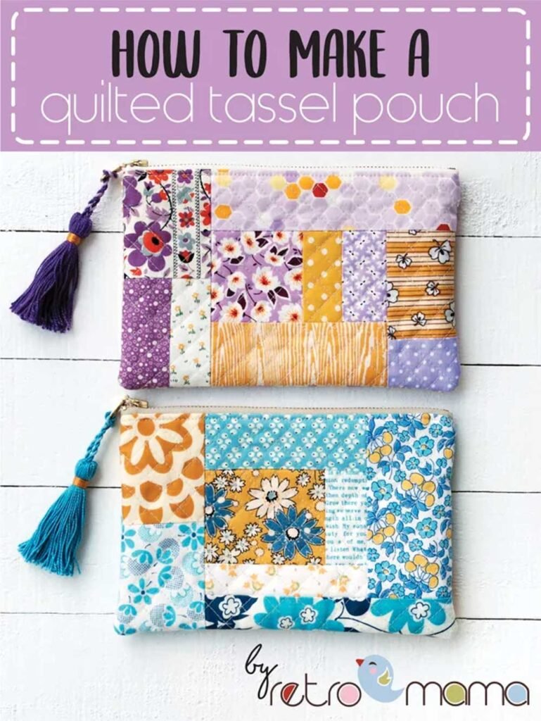 Quilted Tassel Pouch Tutorial - Free Sewing Tutorial