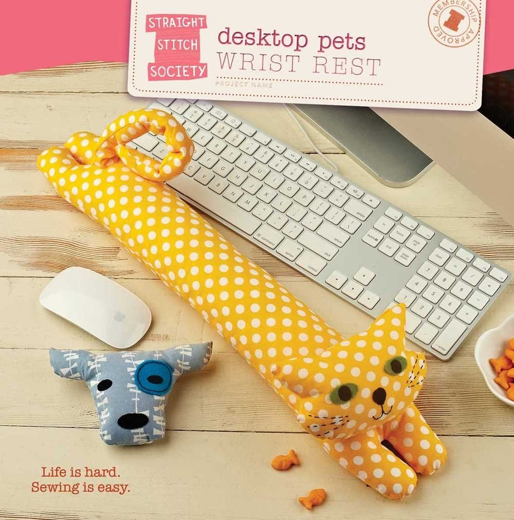 These cute animals lie quietly at the base of your keyboard and will give your hands extra support while you type