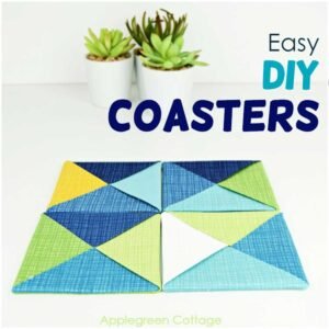 Easy Fabric Coasters - Free Sewing Tutorial