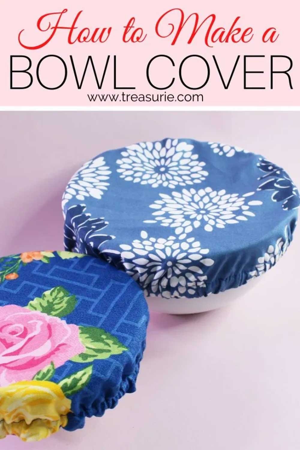 Free Sewing Tutorial: Fabric Bowl Cover