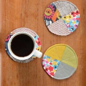 Quilted Circle Coasters - Free Sewing Tutorial